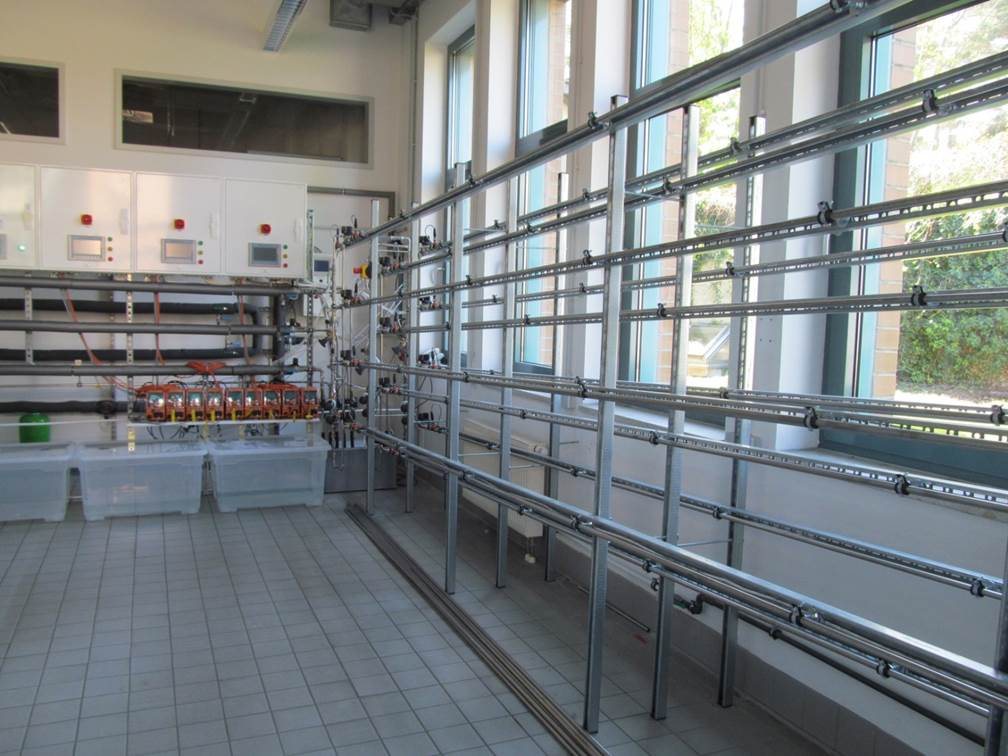 Versuchsanlage zur Prüfung von Werkstoffen für die Trinkwasserinstallation im IKS Dresden